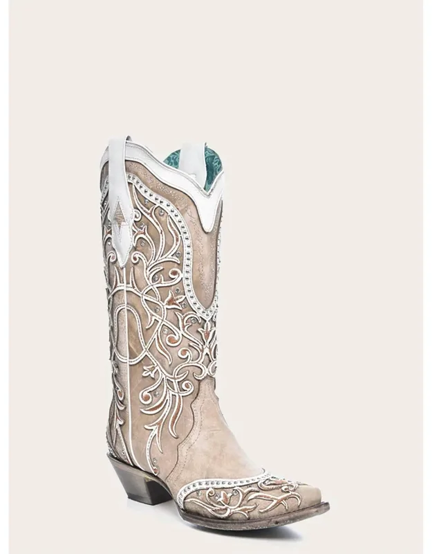 Embroidery Studs Crystals Cowboy Boots