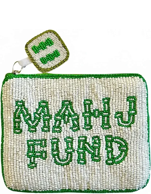 Beaded Mahjong Coin Purse