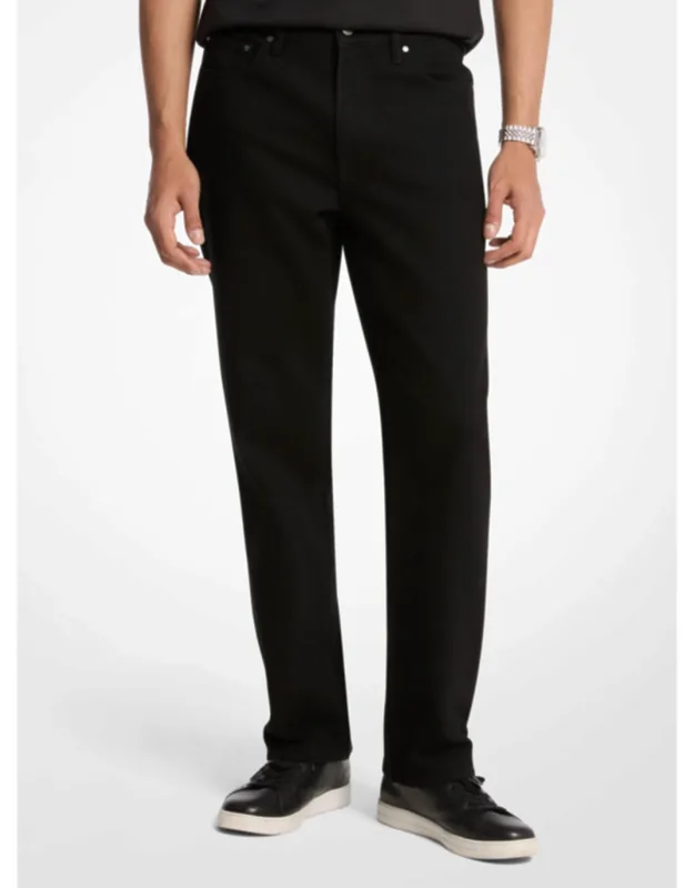 Straight-fit Stretch Denim Jeans