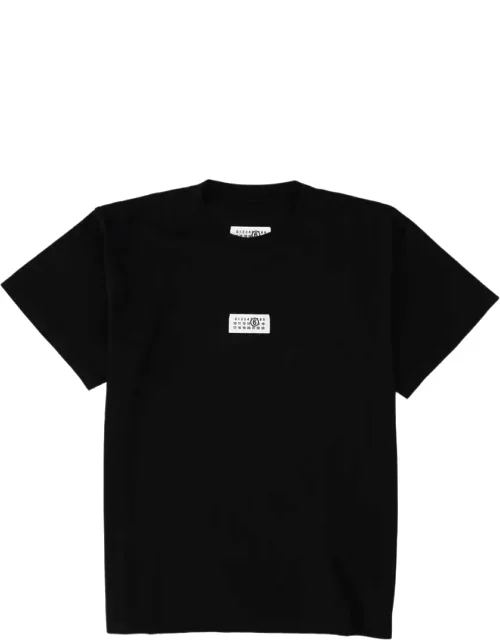 Boxy Fit Minimalist Patch Cotton T-shirt