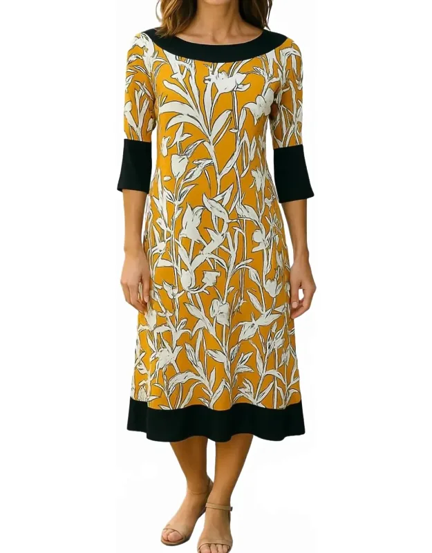 Boat Neck Shift Dress