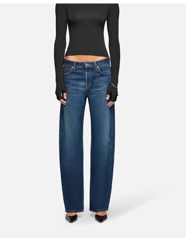Loose Bowed Denim Pants
