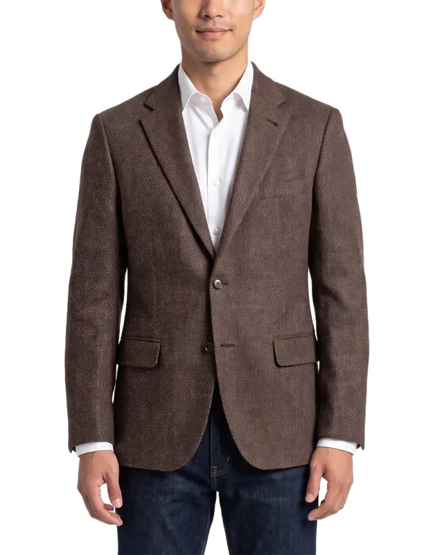 Geometric Wool & Cashmere-blend Blazer