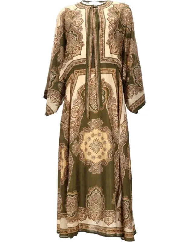 Midi Silk Tunic Dress