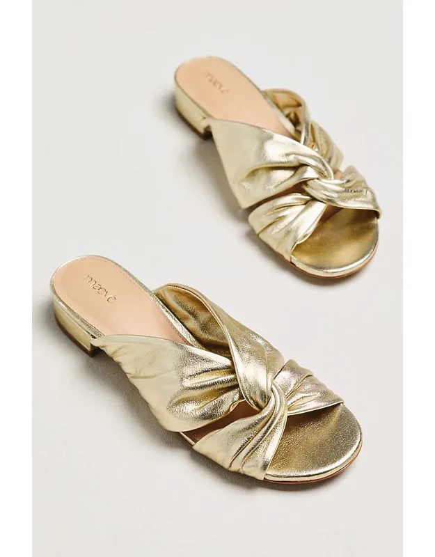 Twisted Slip-on Sandals