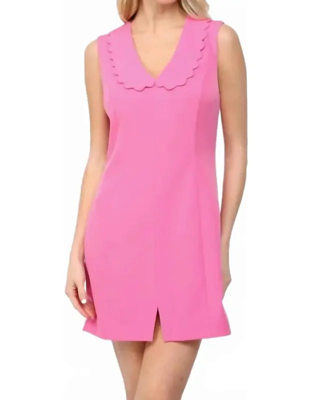 Scalloped Peter Pan Collar Dress