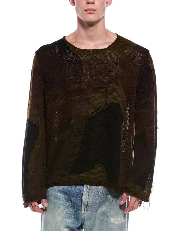 Rigid Popover Crewneck Sweater