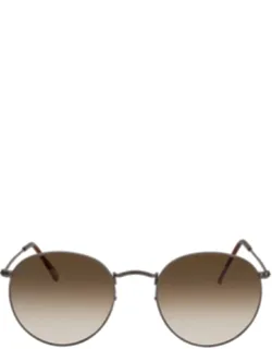 Round Flat Lenses Gradient Sunglasses