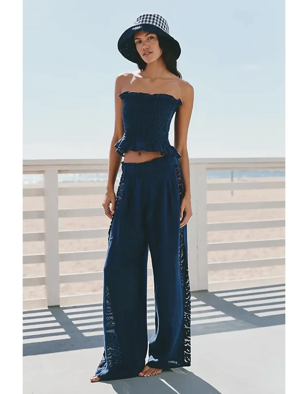 Lace Wide-leg Pants