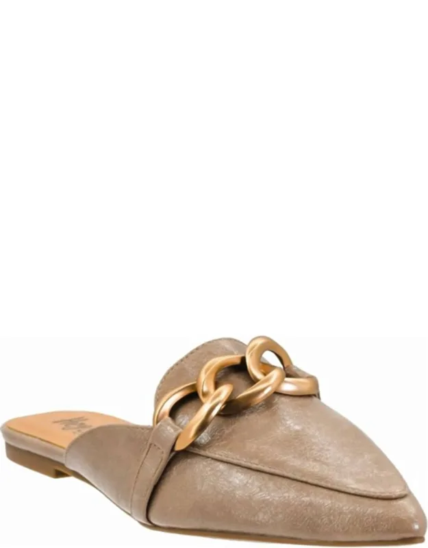 Playin For Keeps Pointed-toe Slip-on Mules