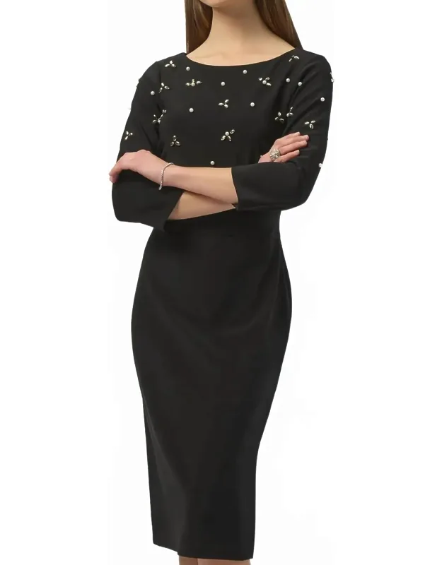 Embellished Sheath Dress
