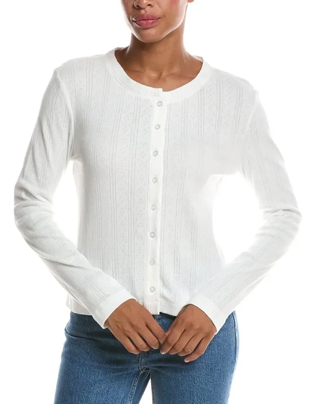 Lila Pointelle Cardigan