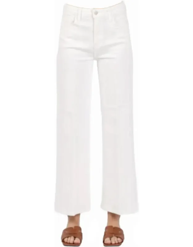 Creased Wide Leg Jeans