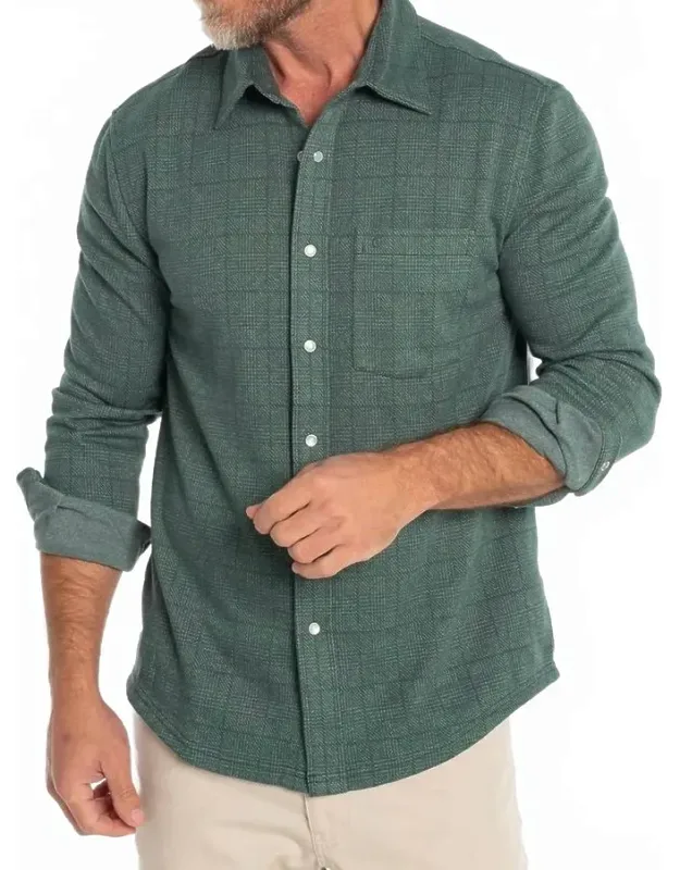 Chill Knit Plaid Shirt