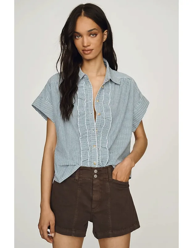 Ruffle-front Top