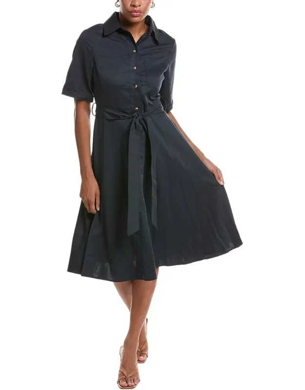 Solid Midi Dress