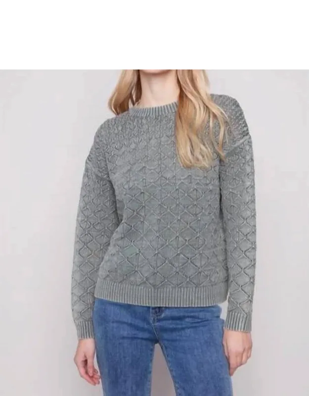 Pointelle Sweater