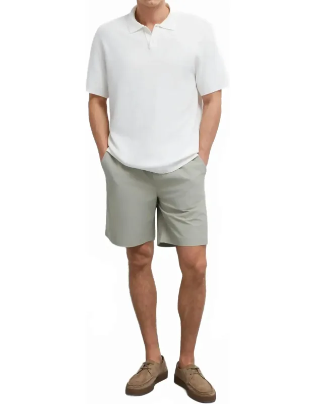 Polo Neck Knit Shirt