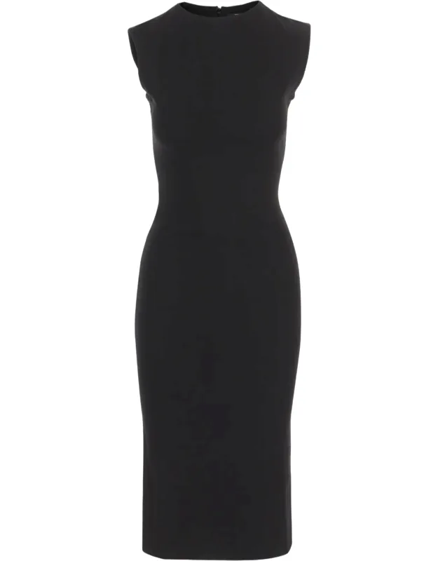 Gathered Back Midi Dress