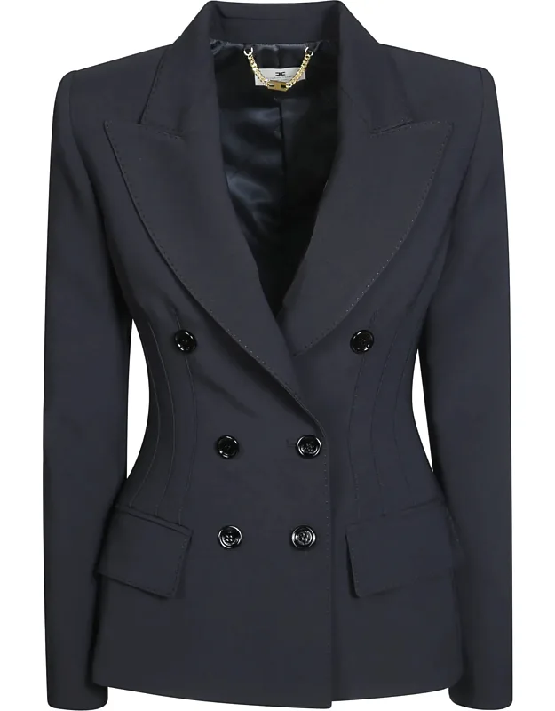 Tailored Blazer With Chain Detail