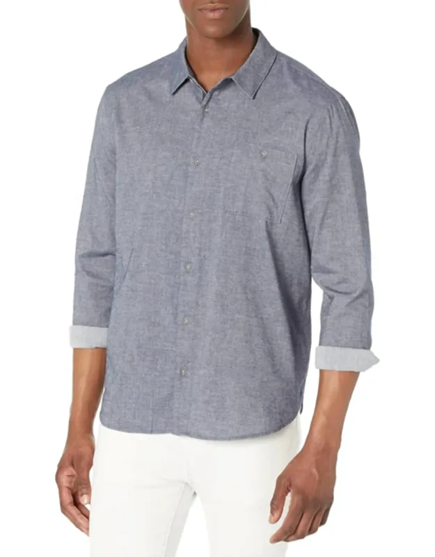 Raymond Long Sleeve Denim Button Down Shirt