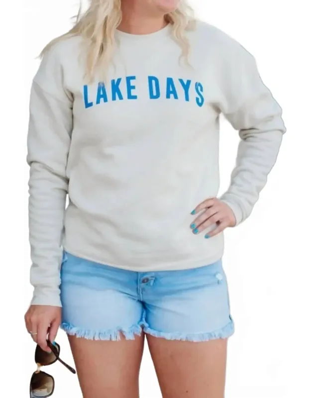 Lake Days Long Sleeve Sweatshirt