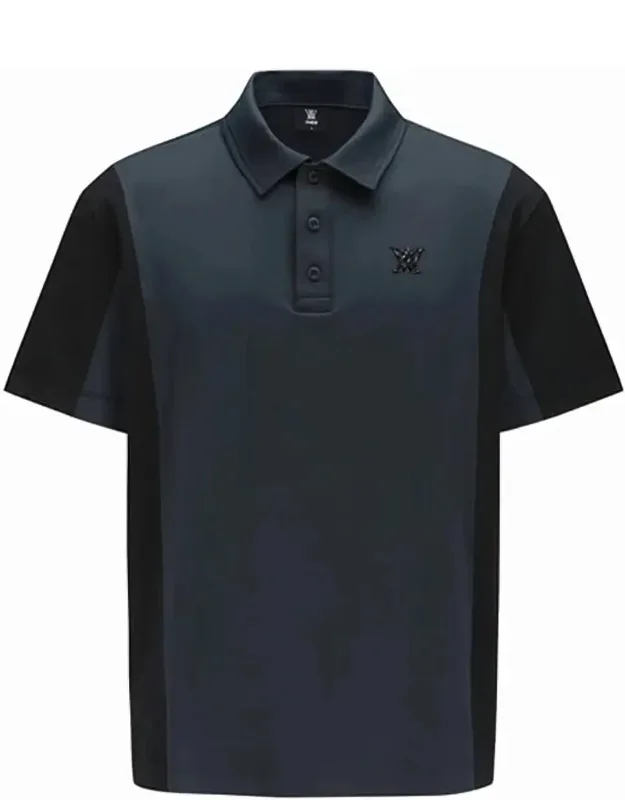Side Fabric Block Polo Shirt