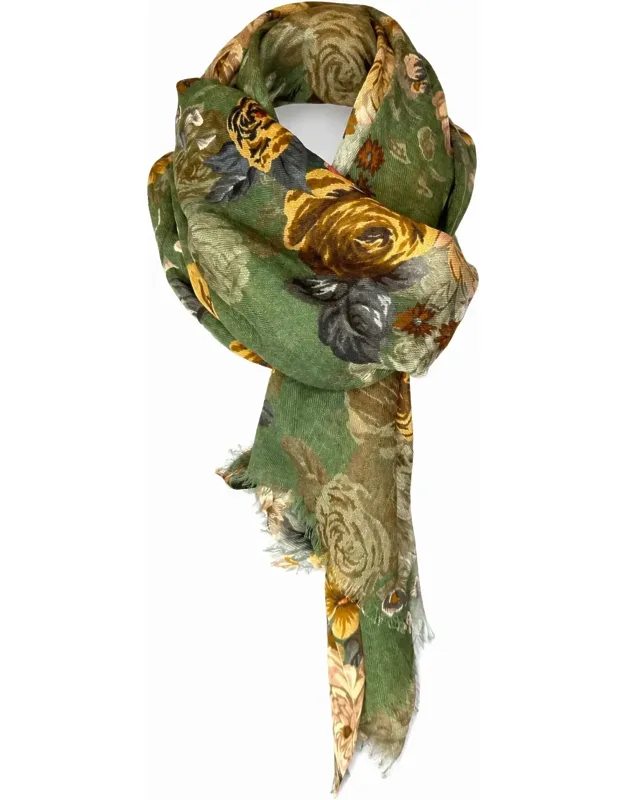 Wool Silk Scarf