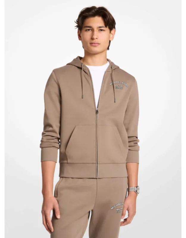 Cotton Blend Zip-up Hoodie