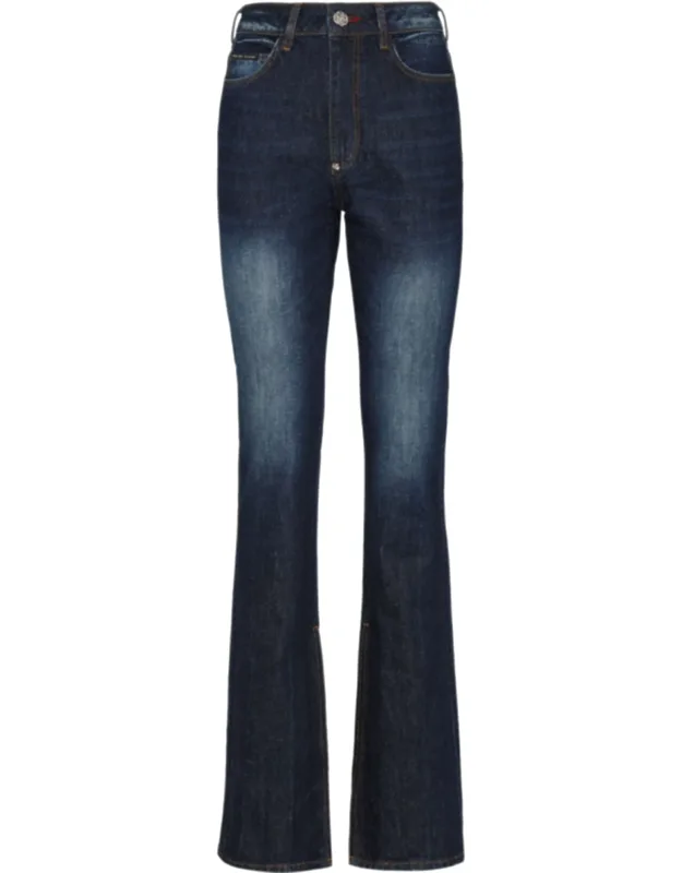 Trousers Flare Fit Iconic Stretch Stone Washed Denim