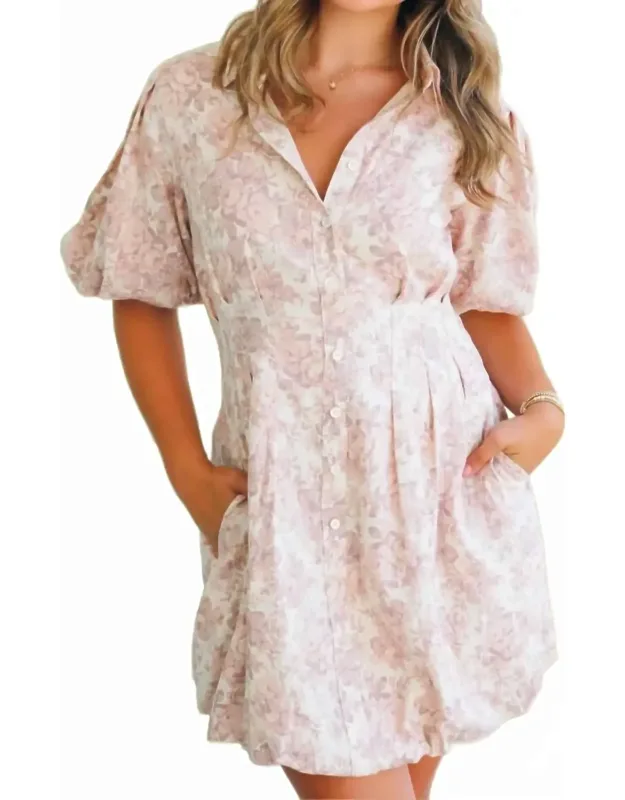 Bubble Hem Mini Dress