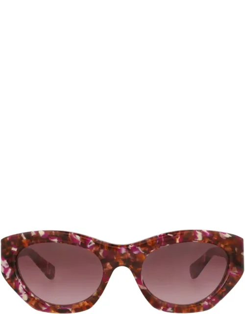 Cat Eye-frame Recycled Acetate Sunglasses With Protective Case And Cleaning Cloth