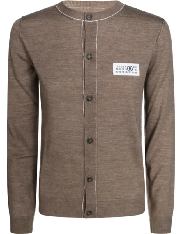 Patch Knit Cardigan
