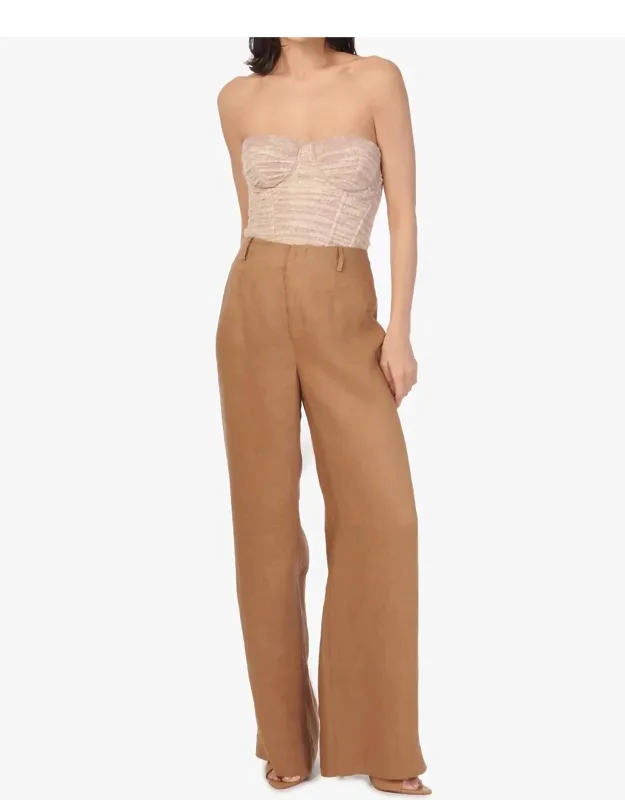 High Rise Linen Pants