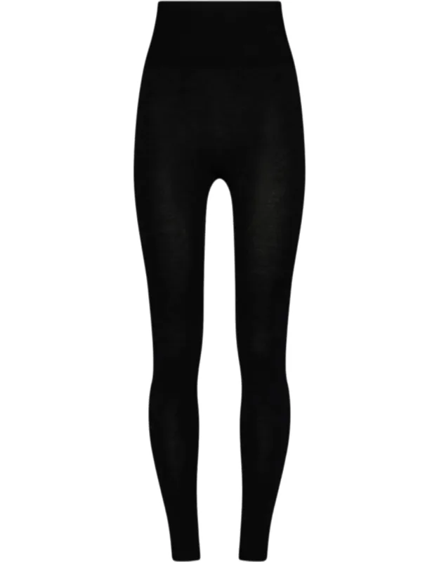 Form-fitting High-waist Wool Leggings