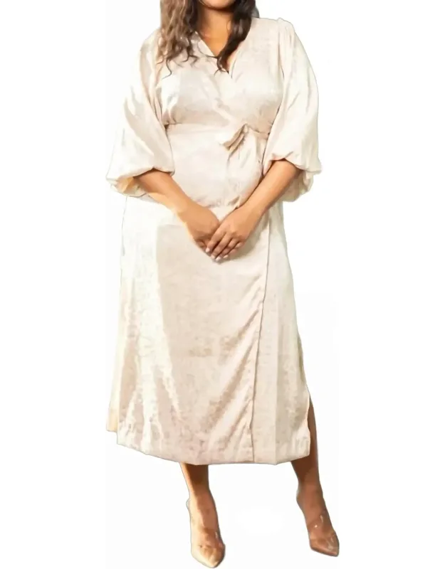 Kimono Style Wrap Long Dress