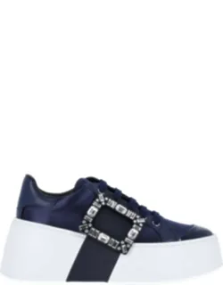 Skate Crystal Buckle Platform Sneakers