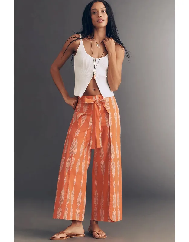 Cotton Wrap Pants