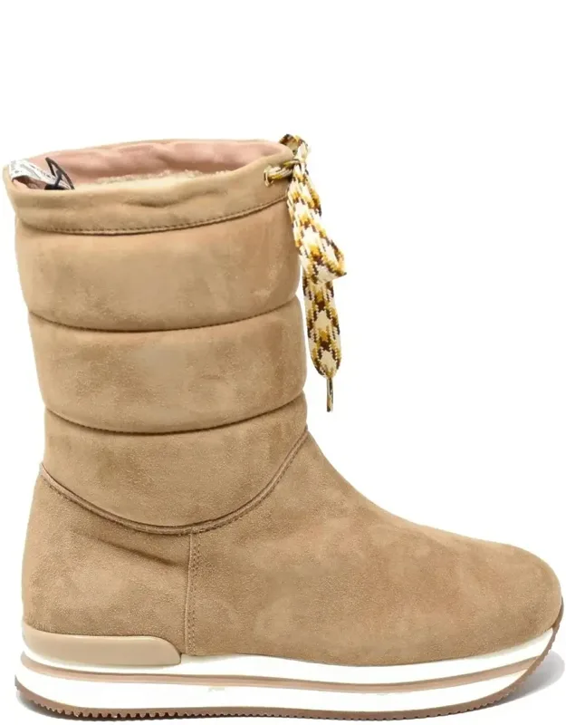 Shearling Lining Puffer Boots