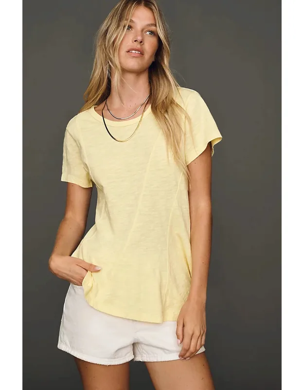 Asymmetrical Seamed Tee
