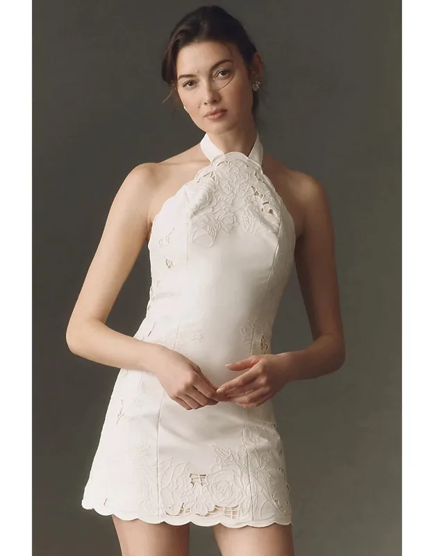 Cutwork Mini Dress