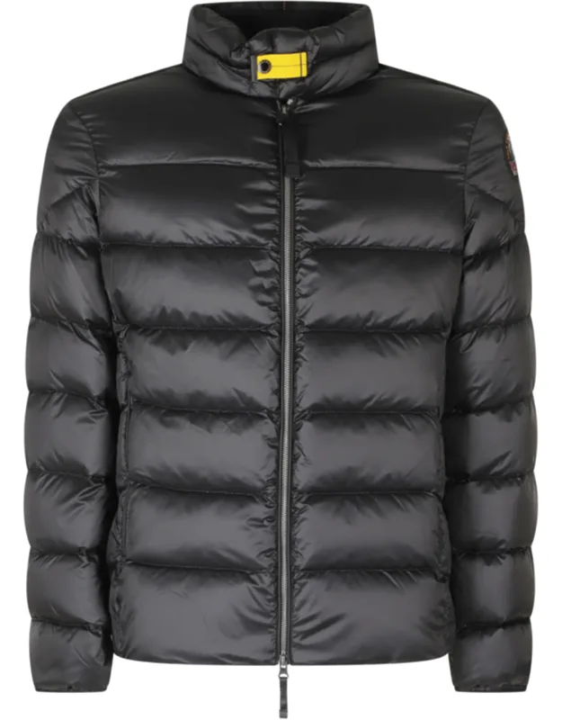Puffer Jacket With High Neck And Drawstring
