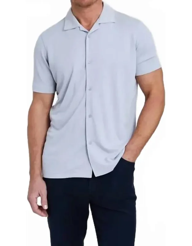 Brody Double Knit Short Sleeve Cabana Shirt
