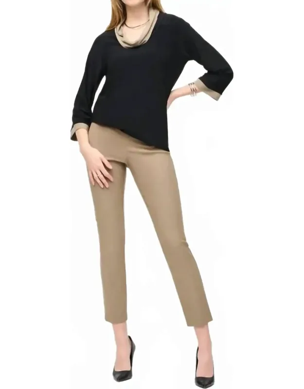 Ajuste Slim Fit Pant - Comfortable Elastic Waistband, Soft Stretch Fabric