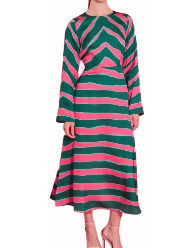 Everly Dress In Ziggy Palm