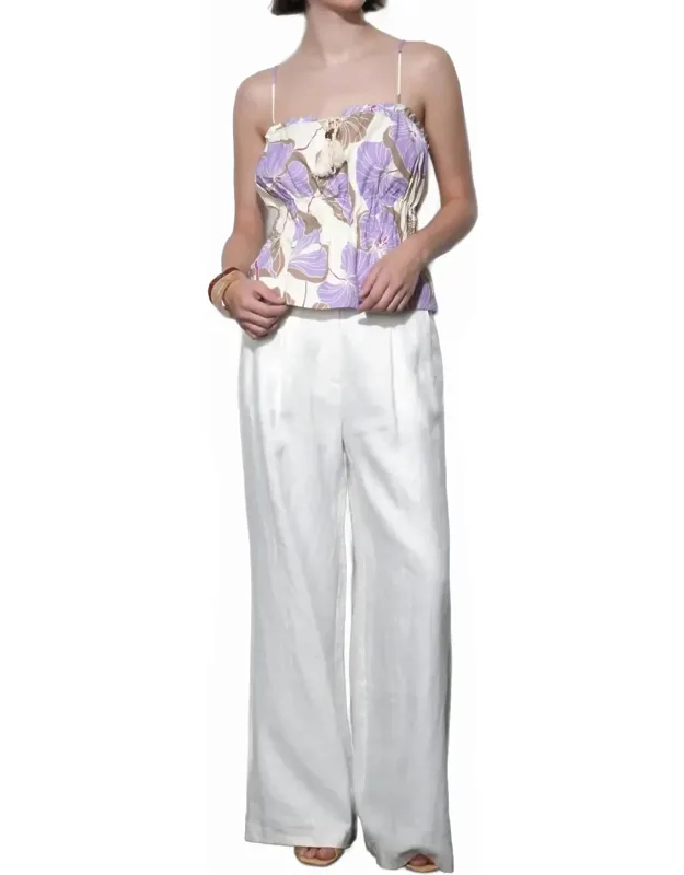 Savannah Wide Leg Linen Pants