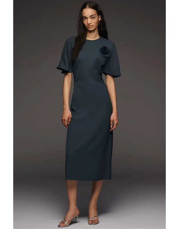 Ruched Midi Dress