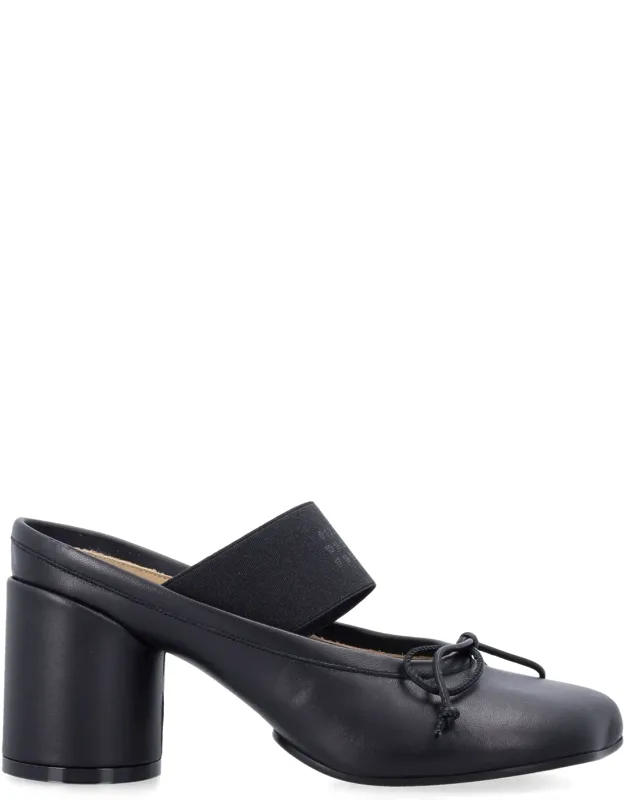 Anatomic Chunky Block Heel Leather Mule