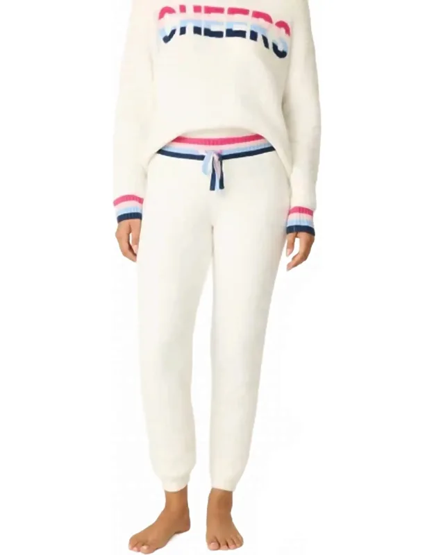 Marshmallow Party Knit Banded Pants