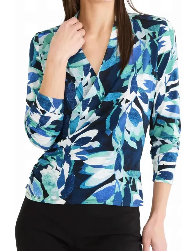 Giverny Knit Wrap Top